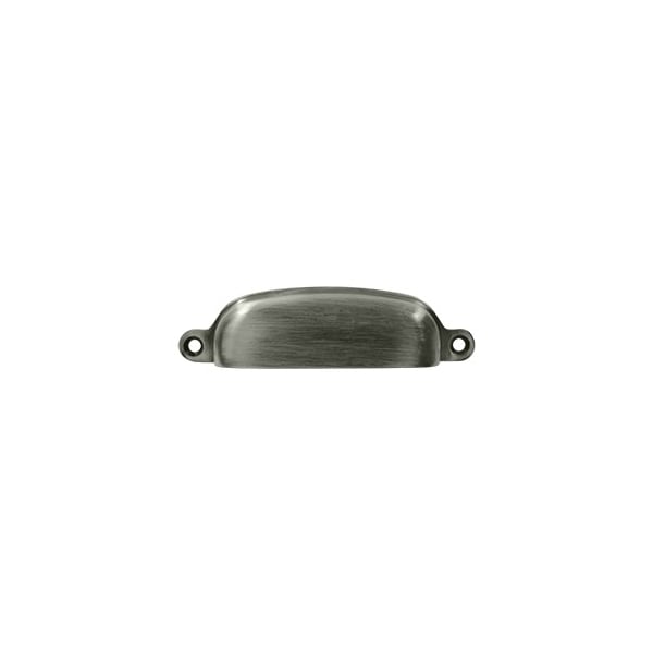 SHP29U15A Exposed Shell Pull Antique Nickel, 10PK